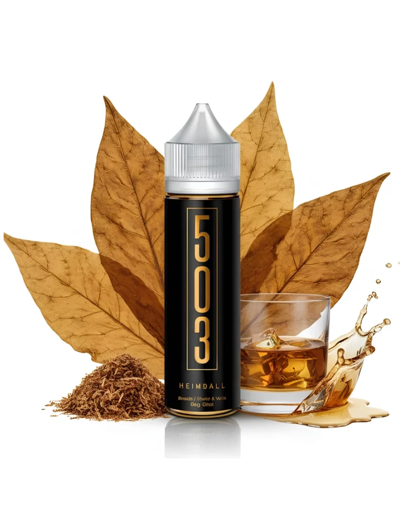 Flacon de e-liquide Heimdall 503 format shortfill 50ml saveur cigare et whisky