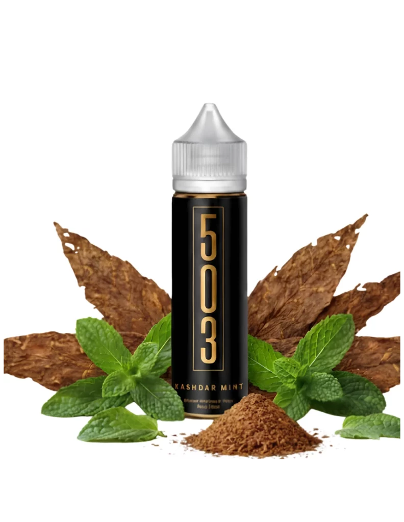 Flacon d'e-liquide Kashdar Mint 503 format shortfill 50ml