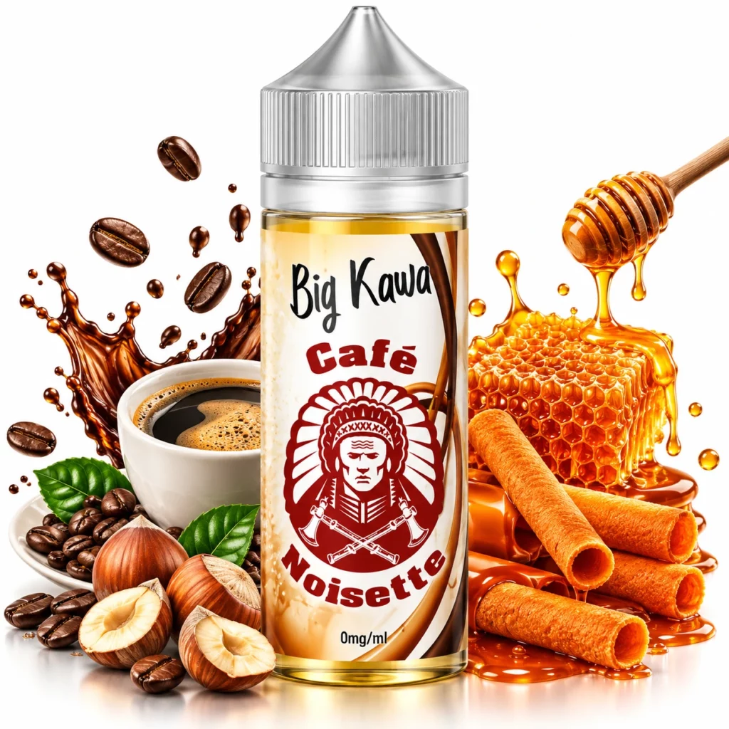 Flacon d'e-liquide Big Kawa Noisette 50ml par Liquidelab