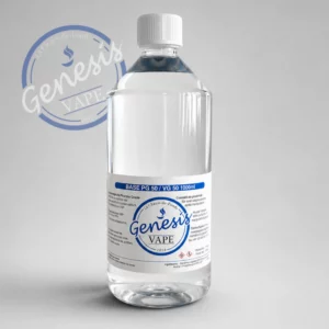 Flacon de base neutre 1 litre sans nicotine Génésis Vape pour préparation e-liquide DIY