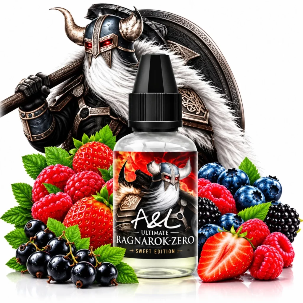 Flacon d'arôme concentré Ragnarok Zero 30ml Ultimate A&L pour e-liquide DIY fruits rouges