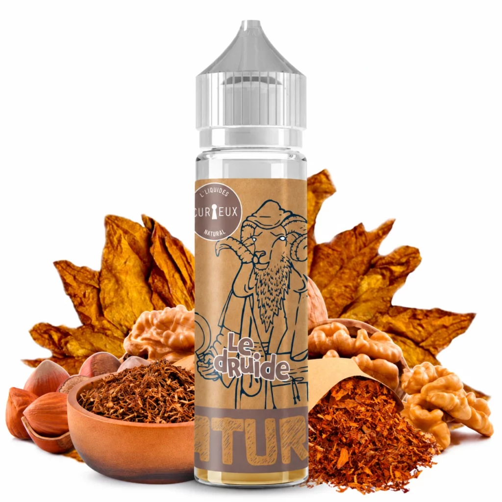 Flacon d'e-liquide Le Druide Curieux 50ml gamme Édition Natural Végétol