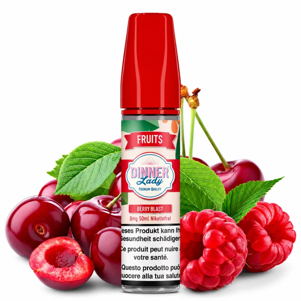 Flacon de e-liquide Berry Blast Dinner Lady 50ml saveur cerise framboise