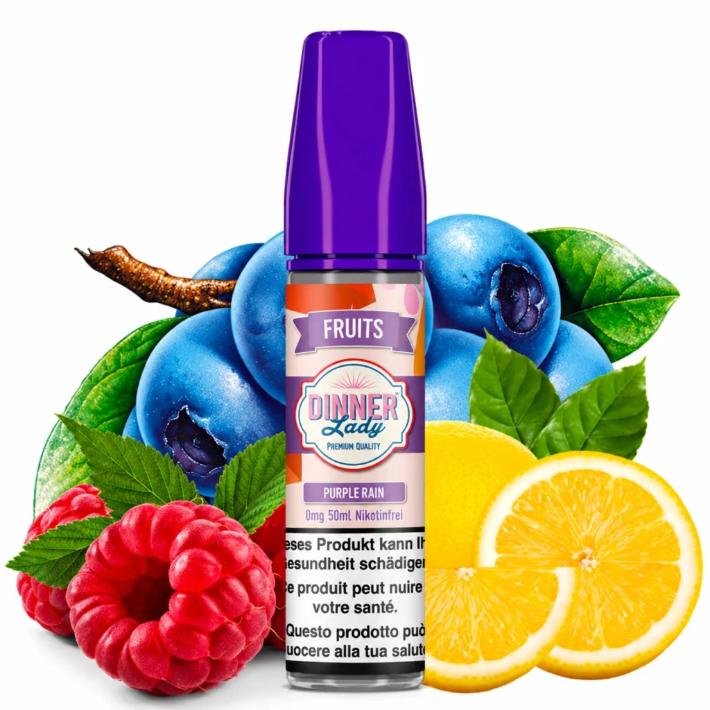 Flacon d e-liquide Purple Rain Dinner Lady 50ml gamme Fruits