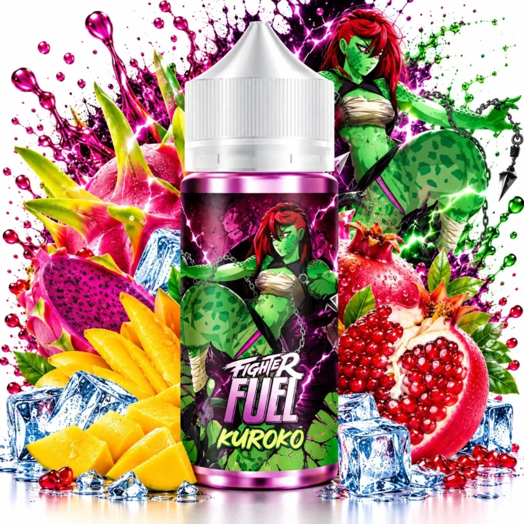 Flacon e-liquide Kuroko Fighter Fuel 100ml Maison Fuel format shortfill