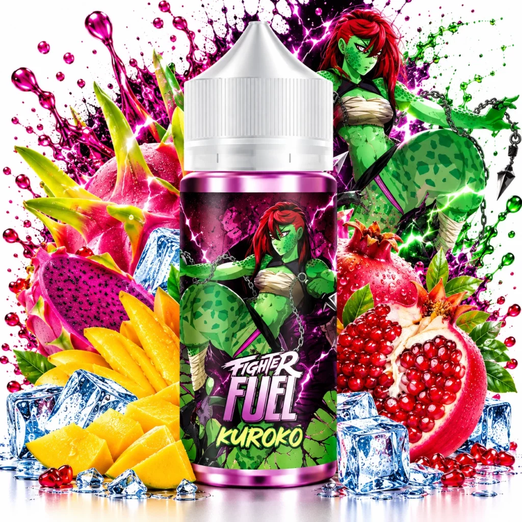 Flacon e-liquide Kuroko Fighter Fuel 100ml Maison Fuel format shortfill