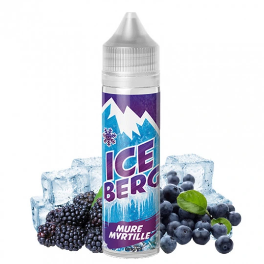 Flacon d'e-liquide Mûre Myrtille Iceberg Liquidelab format 50ml