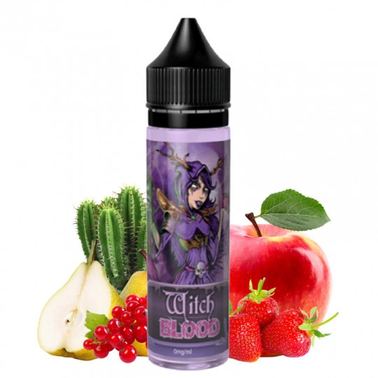 Flacon de e-liquide Witch Blood 50ml Blood by Liquidelab saveur pomme poire fruits rouges
