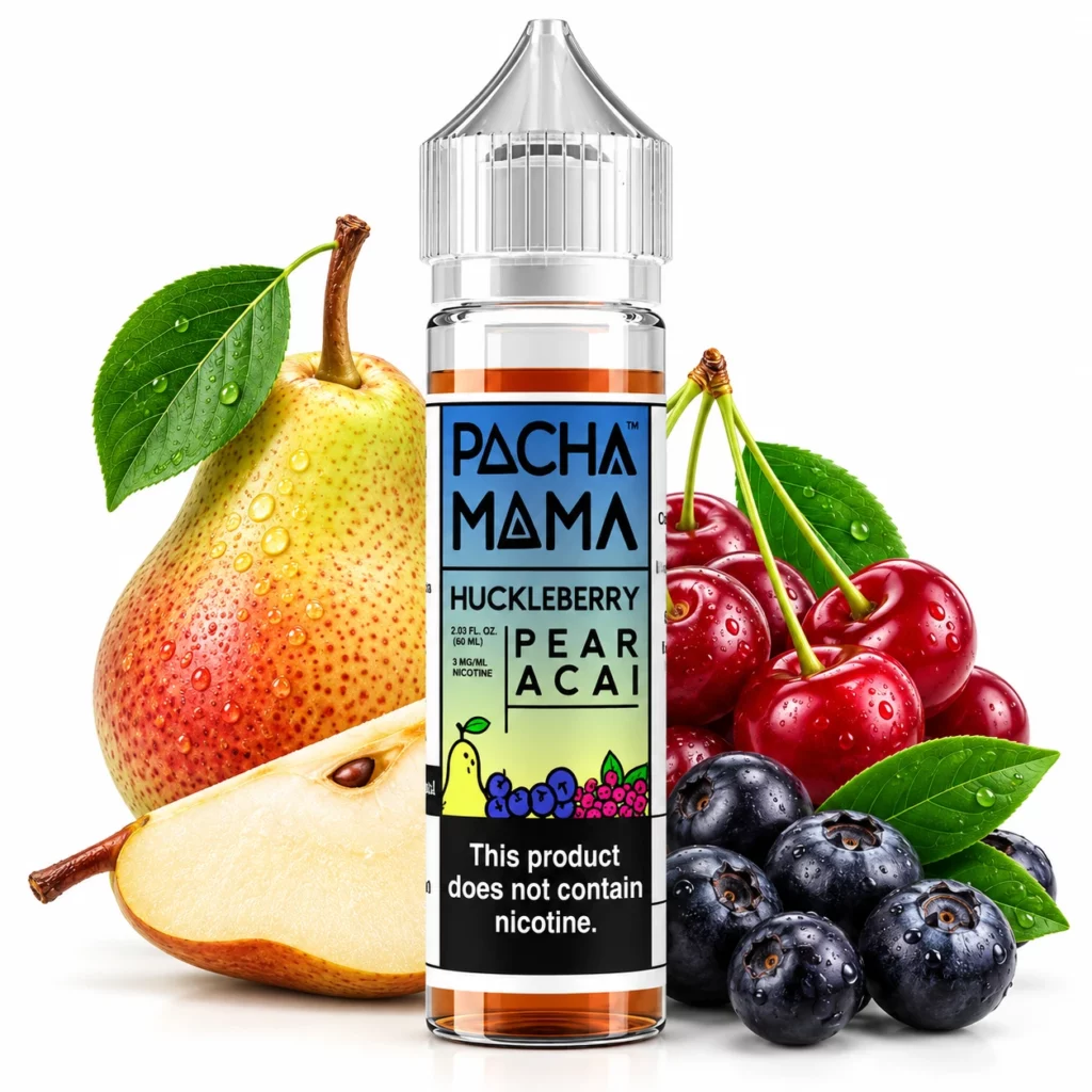 Flacon de e-liquide Huckleberry Pear Acai Pachamama 50ml par Charlie's Chalk Dust
