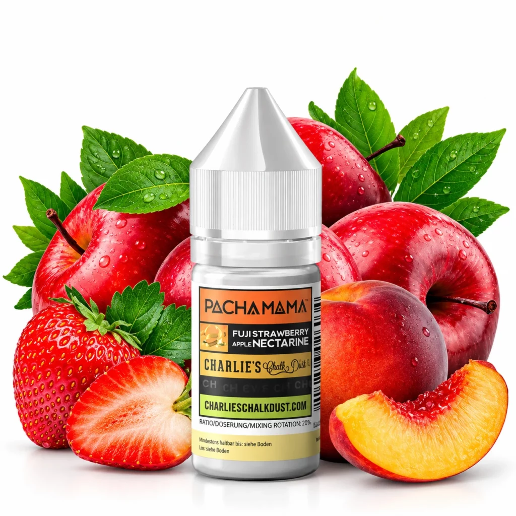 Flacon d'arôme concentré Fuji Pachamama Strawberry Apple Nectarine 30ml pour DIY e-liquide