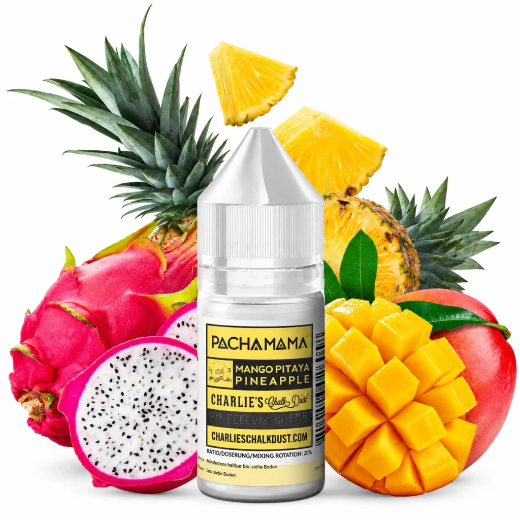 Flacon de concentré Mango Pitaya Pineapple Pachamama 30ml pour DIY vape