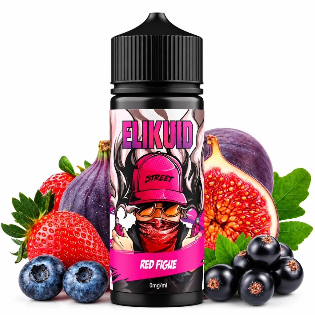 Flacon d'e-liquide Red Figue Elikuid Street par Liquidelab 100 ml