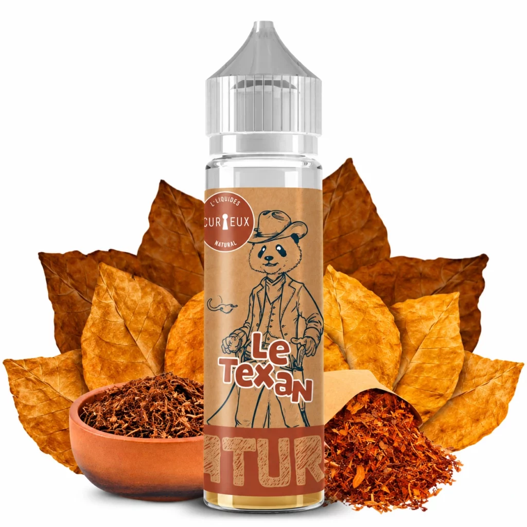Flacon e-liquide Le Texan Curieux 50ml Edition Natural