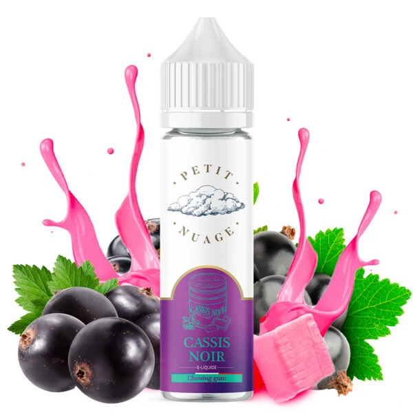 Flacon d e-liquide Cassis Noir Petit Nuage 60ml