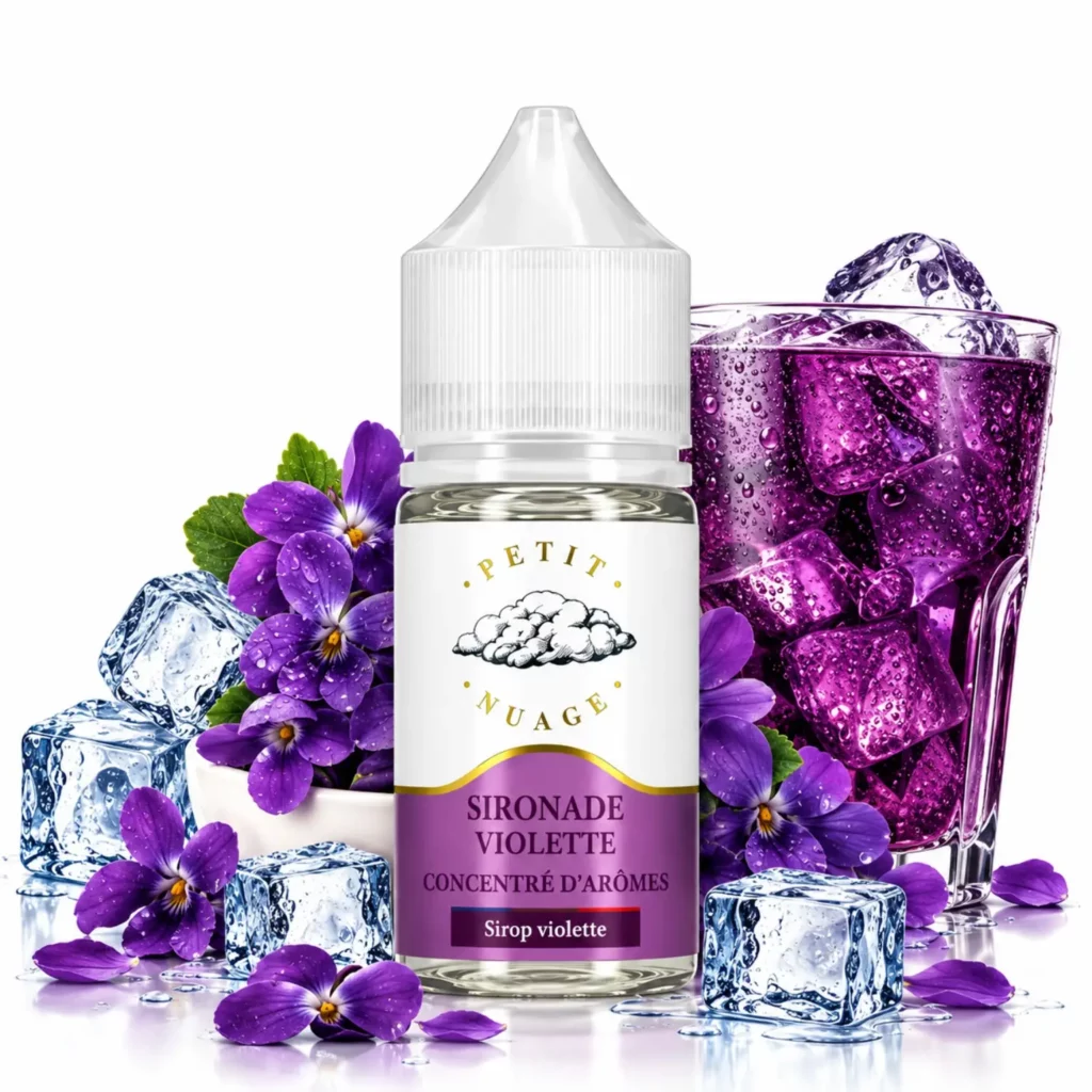 Flacon d'arôme concentré Sironade Violette Petit Nuage 30ml pour e-liquide DIY