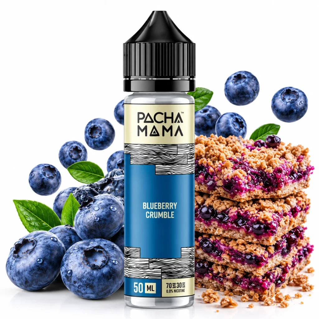 Flacon e-liquide Blueberry Crumble Pachamama 50ml par Charlie's Chalk Dust