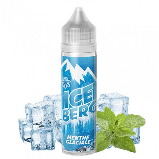Flacon d'eliquide Menthe Glaciale Iceberg Liquidelab 50ml format shortfill
