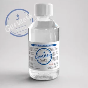 Flacon de base neutre 250ml sans nicotine Génésis Vape pour e-liquide DIY