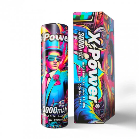 Accu 18650 3000mAh X Power pour cigarette électronique et mod box