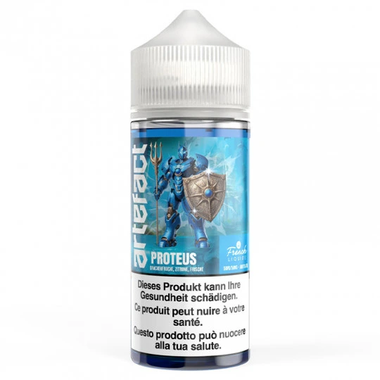 Flacon de e-liquide Proteus Artefact 100ml par Le French Liquide saveur fruit du dragon citron vert frais