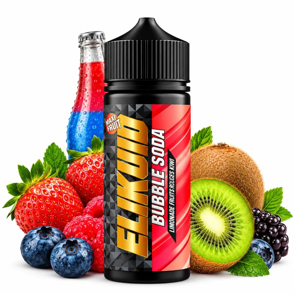 Flacon de e-liquide Bubble Soda Elikuid 100ml par Liquidelab
