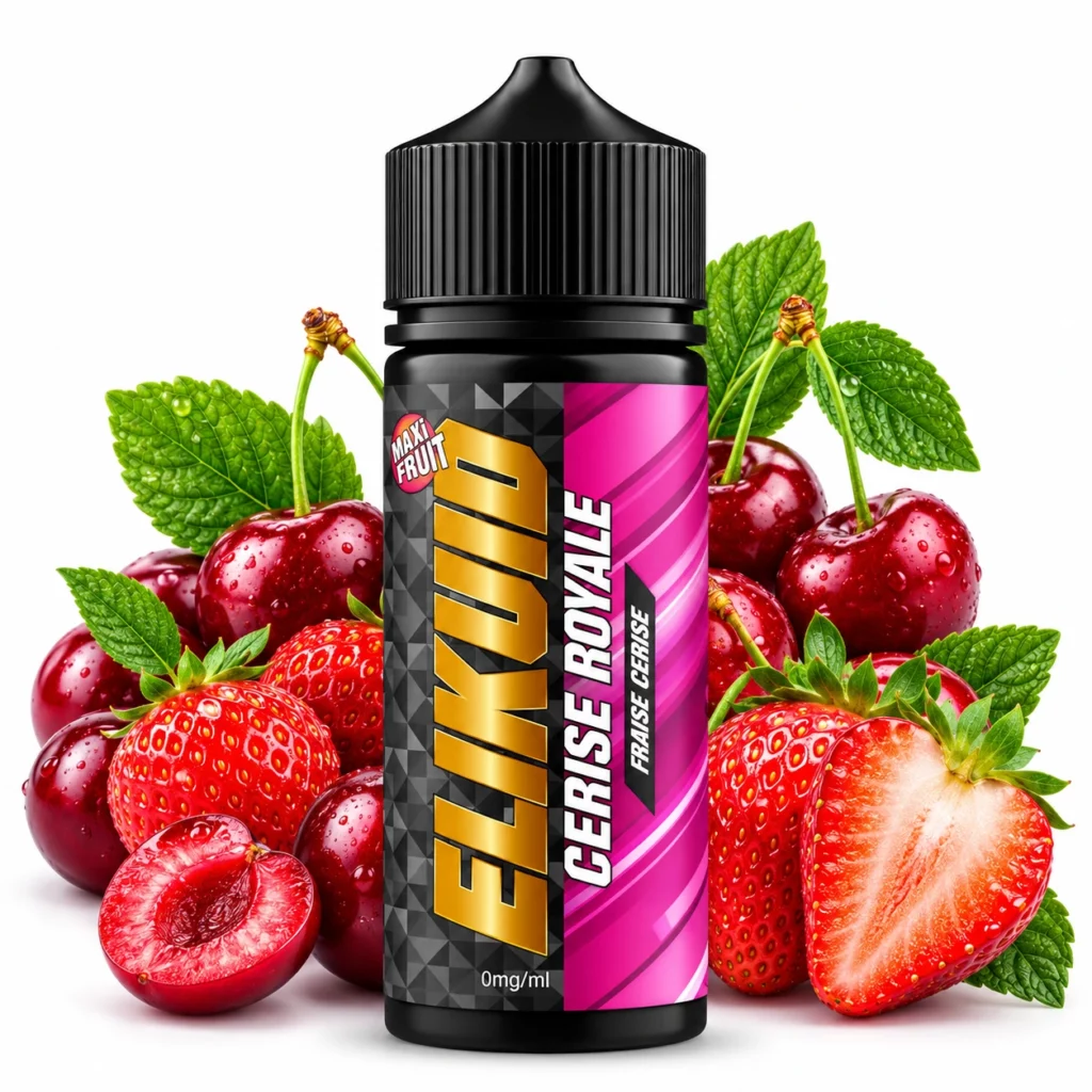 Flacon de e-liquide Cerise Royale Elikuid 100ml par Liquidelab