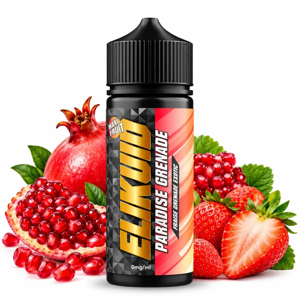 Flacon e-liquide 100ml Paradise Grenade Elikuid par Liquidelab