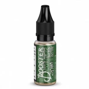Flacon de booster nicotine Curieux 20mg ratio 50PG vegetal 50VG format 10ml