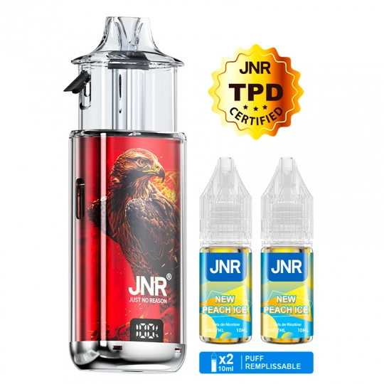 Kit Falcon Infinity 55K New Peach Ice JNR avec ses 2 fioles de 10ml