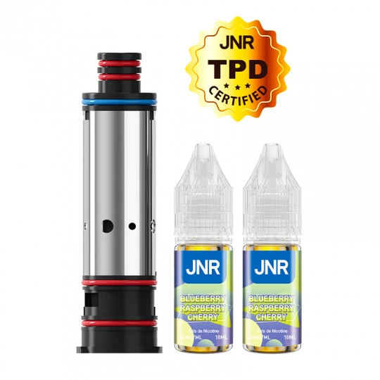 Résistance Falcon Infinity 55K Blueberry Raspberry Cherry JNR livrée avec deux flacons de 10ml